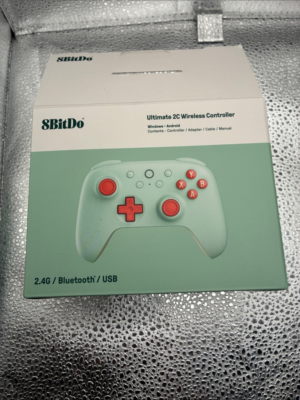 Ultimate 2C Wireless Controller - Mint with orange Buttons